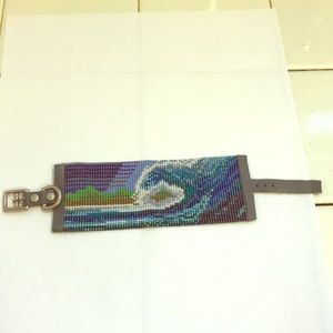 Julie Rofman hand loomed cuff.